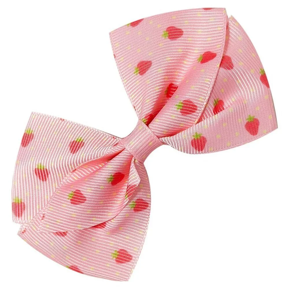 Kids Hair Clips 4-Inch Non-Slip Bows 7-Pack Girls Hair Accessories Sweet